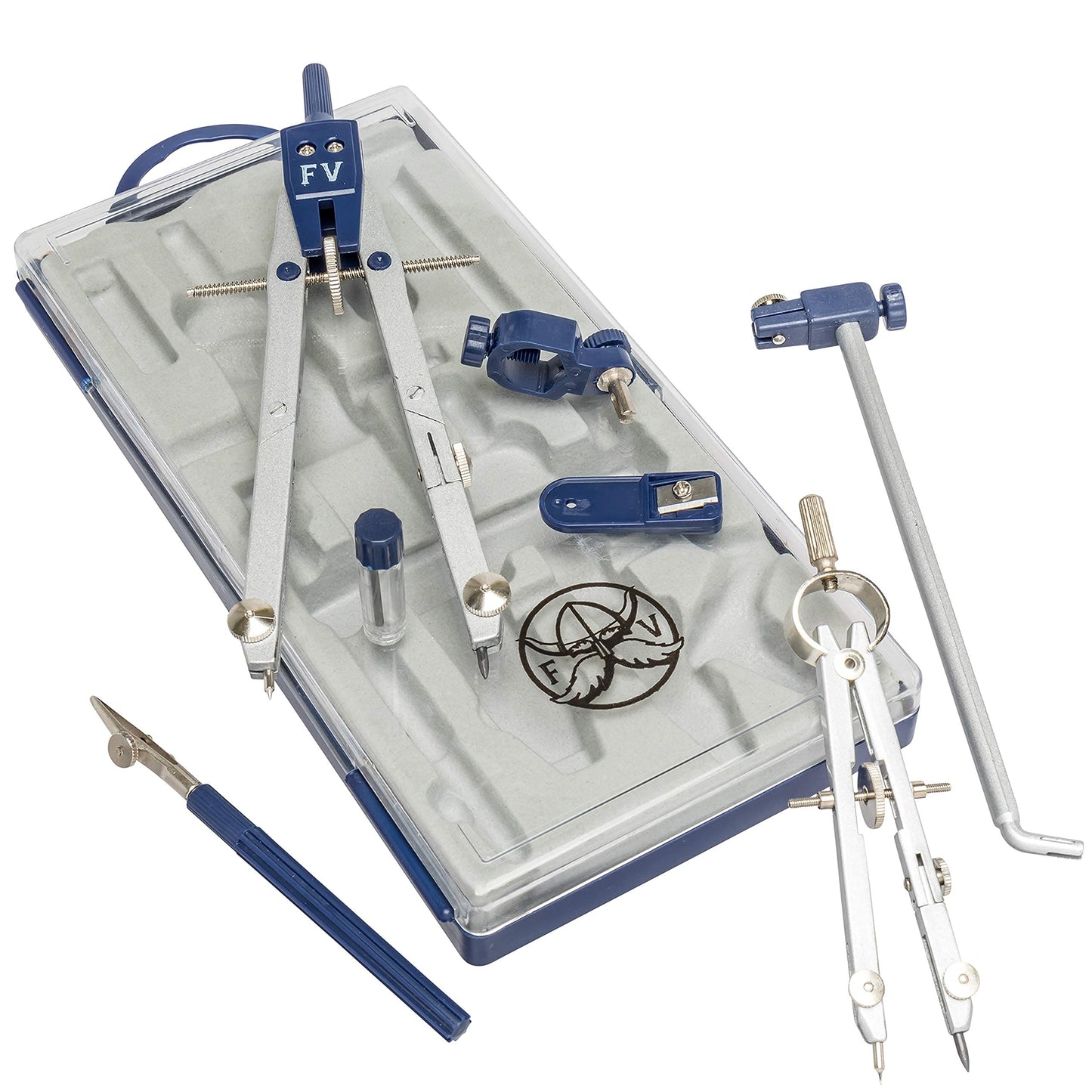 Drafting Compass for Geometry Set - Drawing Compass Geometry Set for Drafting, Math and Making Circles with Large Extension Beam for School, Drafting, Engineering and Architecture