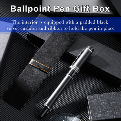 Gersoniel 6 Pcs Pen Boxes Gift Empty Black Pen Case with Cushion Cardboard Box Display Case for Jewelry Gift Birthday Souvenir Presentation Business Christmas Office Supplies