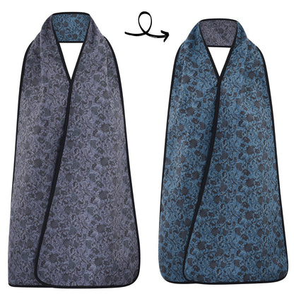 Reversible Adult Bib Scarf - Dignified Alternative to Adult Bibs | Washable and Reusable Clothing Protectors (Hurston)