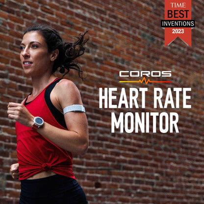 COROS Heart Rate Monitor, Comfort, Easy to wear, Auto-wear Detection, Advanced Sensor, Precise Data, Bluetooth, 38 Hours Battery Life, Connects up to 3 Devices at Once, for Run and Bike-Lime