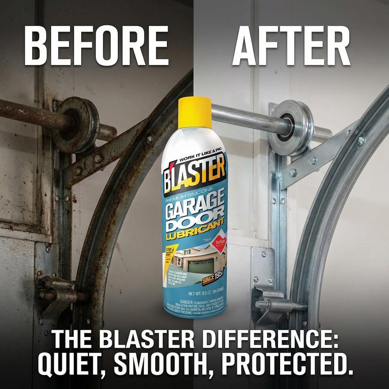Blaster Silicone Lubricant 11 oz – 2 Pack Garage Door Lubricant Spray – Dry Lube Spray Can Gdl – PTFE Lubricant for Garage Door Lube – Pb Blaster Penetrating Oil Spray with Random Item – 3 Items