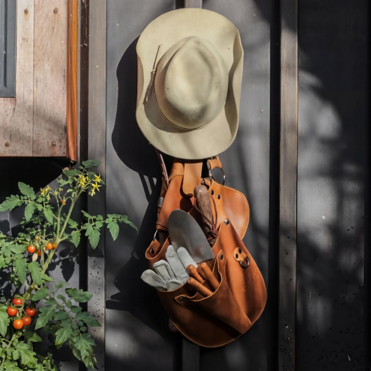 Leather Garden Tool Belt - Gardening gifts for women- Utility belt - Garden Tools Organizer Holster Pouch -Gift for Gardeners and Florists