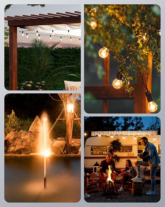 DEWENWILS Light Sensor Timer Waterproof, Plug in Timer Switch, 100 ft Range Remote Control with 2 Grounded Electrical Outlets for Halloween Outdoor String Lights, 15A 1/2HP UL Listed