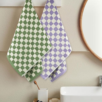 Jacquotha Hand Towels for Bathroom 4 Pack, Cotton Soft Absorbent for Face Spa