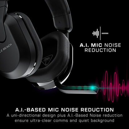 Turtle Beach Stealth 600 Wireless Multiplatform Amplified Gaming Headset for PC, PS5, PS4, & Mobile – Bluetooth, 80-Hr Battery, Noise-Cancelling Flip-to-Mute Mic, Waves 3D Audio –Black