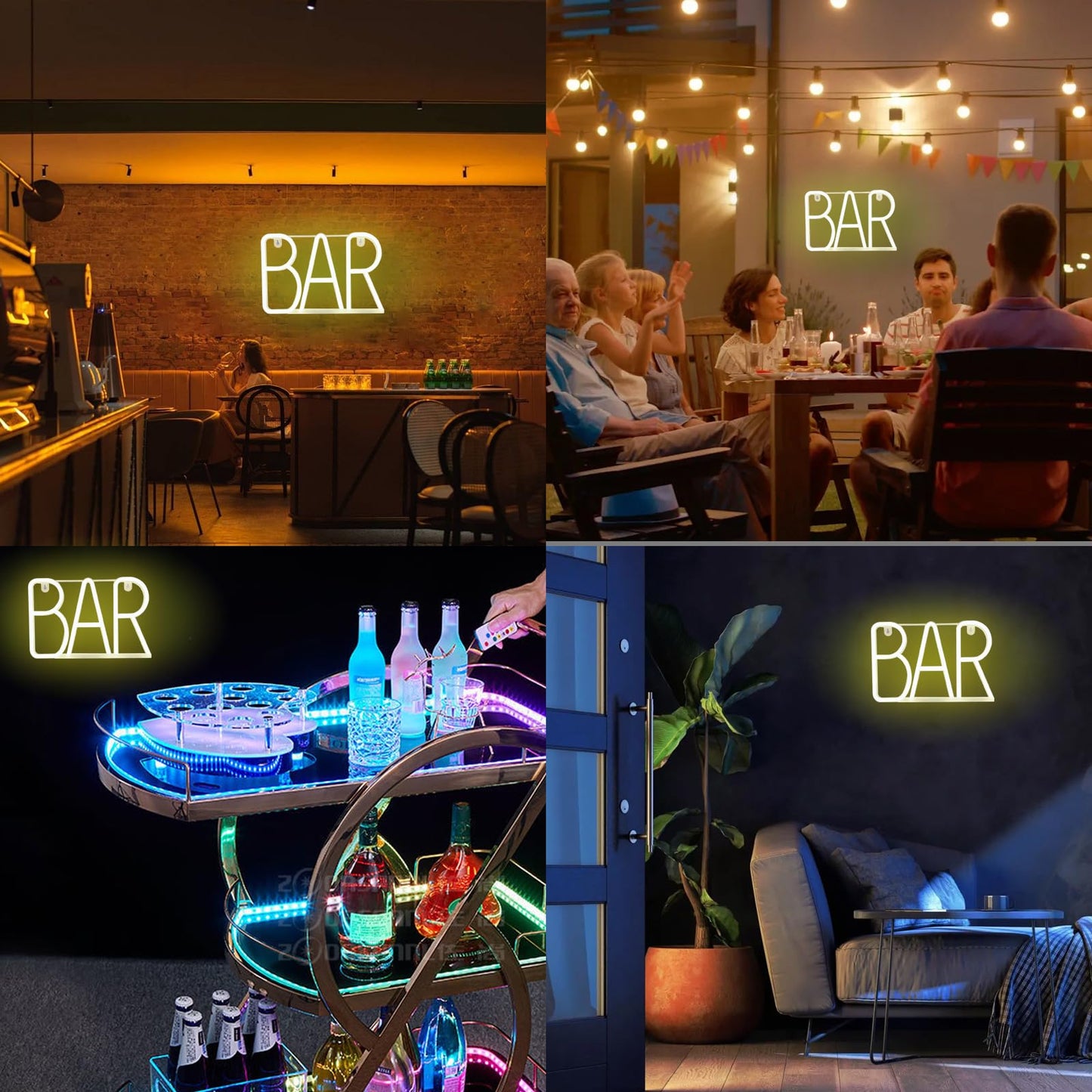 UrsaMajor Neon Sign for Bar, Pub, Party Wall Decor - Led Signs for Home Bar, Business, Christmas Gifts (Warm White)