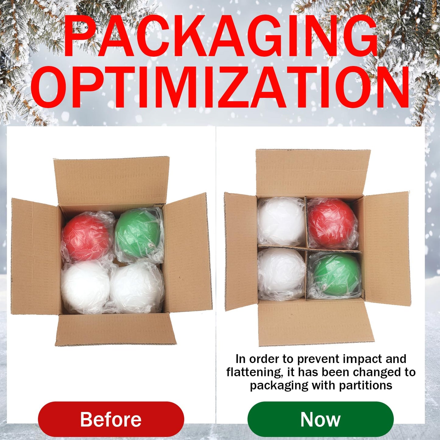 Jenaai 6 Inch Large Christmas Ball Ornaments Giant Jumbo Shiny Christmas Ornament Extra Large Balls with String and Cap for Lawn Yard Decoration(Red, White,8 Pcs)