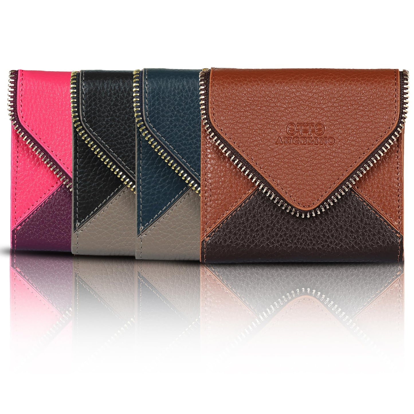 Otto Angelino Genuine Leather Envelope Style Wallet - RFID Blocking – Unisex