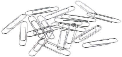 Amazon Basics Jumbo Size Office Paper Clips, Non-Skid, Silver, 1000 Count, 10 Packs of 100, A7072557