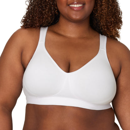 Playtex Women's 18 Hour Ultimate Lift Wireless Stretch Cotton Full-Coverage T-Shirt Bra