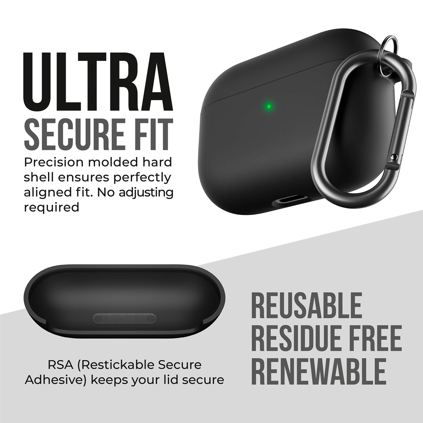 Keybudz Hybrid Shell Series Compatible - AirPods Pro Case Cover