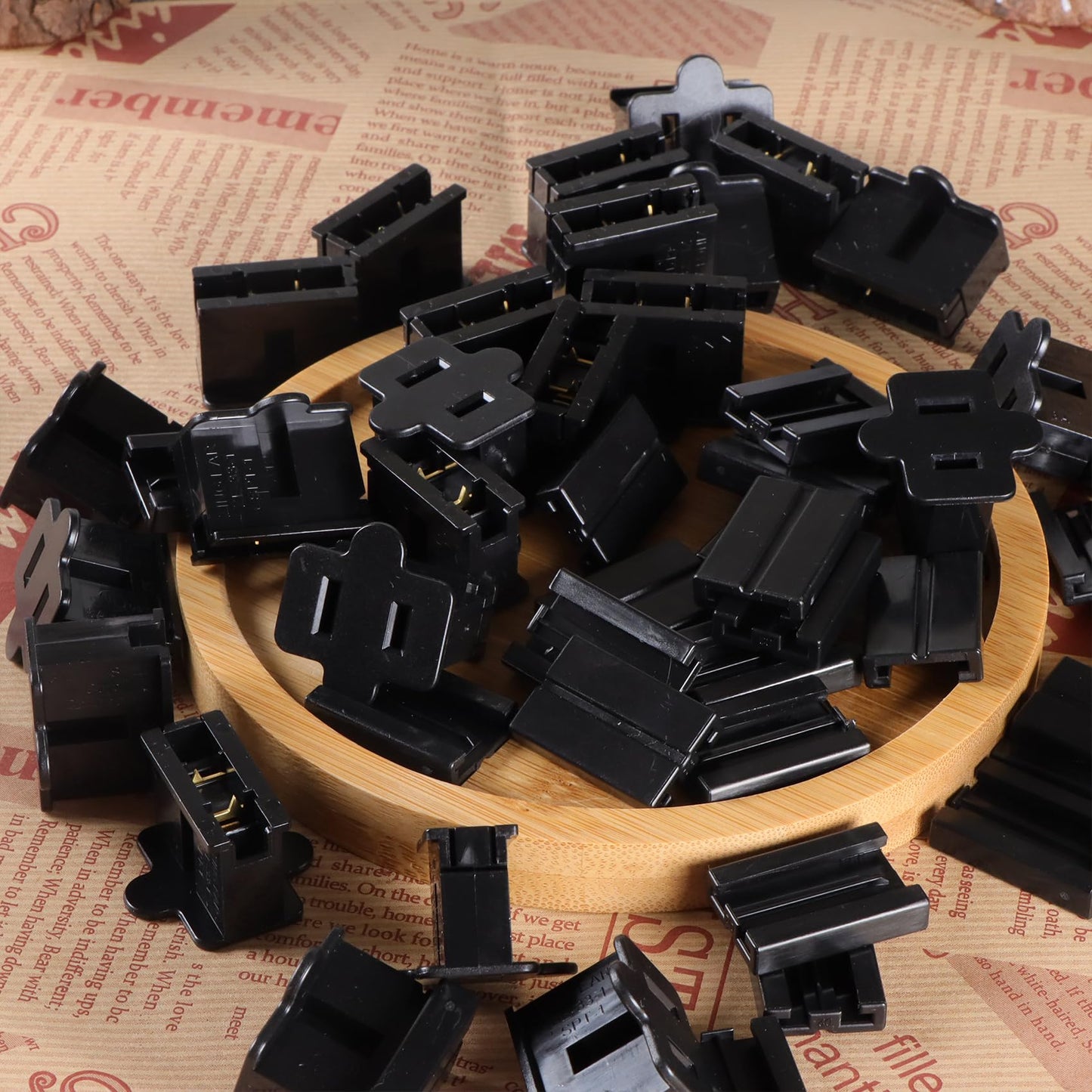 GFQHF Christmas Vampire Plugs Male and Female 26pack Black SPT-1 Zip Plugs