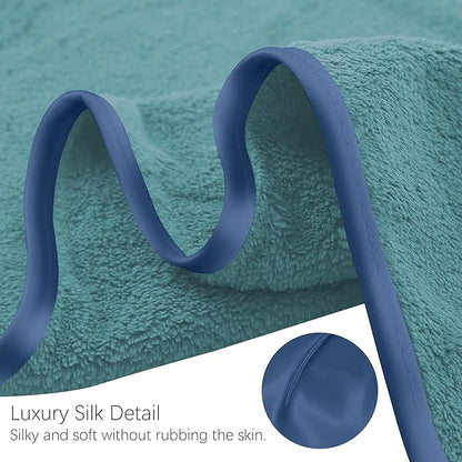 TENSTARS Silk Hemming Bath Towels