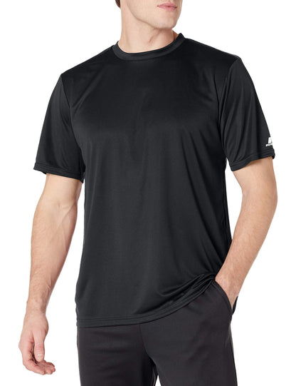 Russell Athletic Mens Short Sleeve Performance T-Shirt,Black,Large