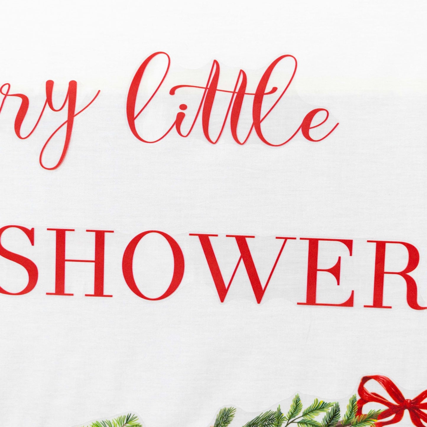 GIOGUK A Merry Little Baby Shower Decal - Merry Christmas Theme Baby Shower Party Decoration Wall Decal, Xmas Gender Reveal Party Supplies Wall Stickers, Christmas Sign Balloon Arch Decor Stickers