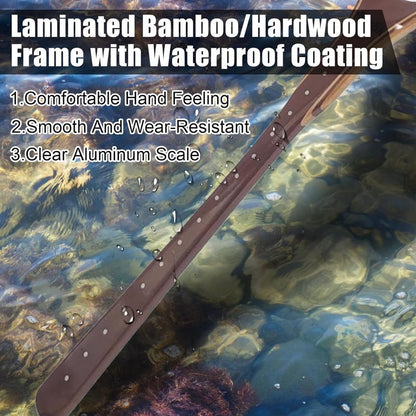 Aventik Fly Fishing Landing Net - Wooden Design with Magnet Release & Soft Rubber Bag | Great Fish Protection
