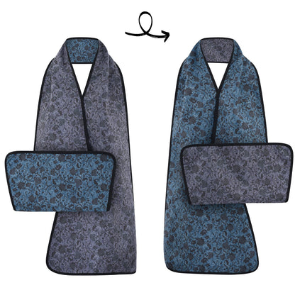 Reversible Adult Bib Scarf - Dignified Alternative to Adult Bibs | Washable and Reusable Clothing Protectors (Hurston)