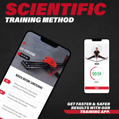 Split Machine for Flexibility with Trainer APP – Adjustable 3 Bar Leg Stretcher to Boosts Range of Motion, Leg and Groin Flexibility with Split Stretcher Machine Timer, for Martial Arts, MMA, Yoga