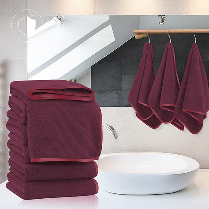 TENSTARS Silk Hemming Hand Towels