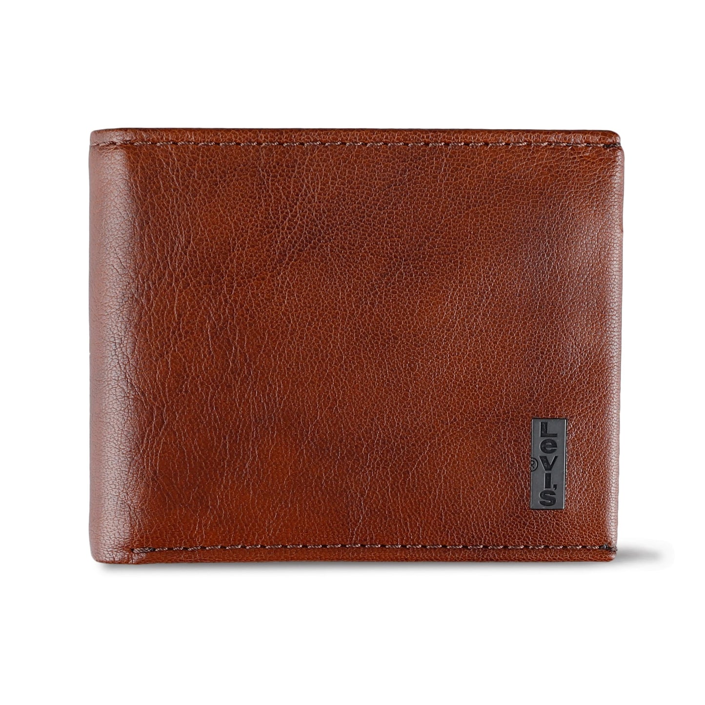 Levi's mens Classic Bifold Passcase Wallet With Multiple Card Slots and Id Window Brown Traveler