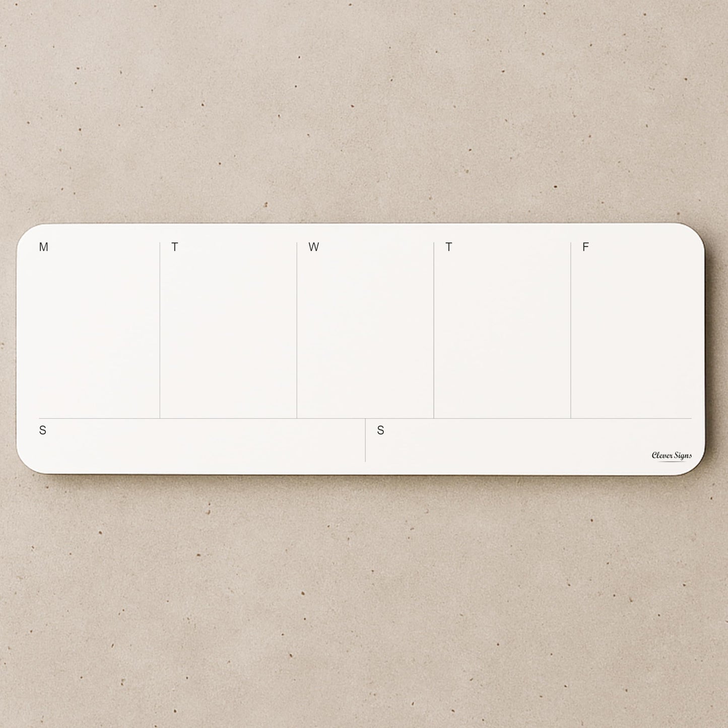 Weekly Planner Pad, Weekly To Do List Notepad, Tear Off Undated Weekly Planner Notepad, 2 Pack, 50 Sheet Each, 4,2" X 11,7", Premium Thick Paper with Cardboard Back Support, Weekly Desk Planner by CLEVER SIGNS