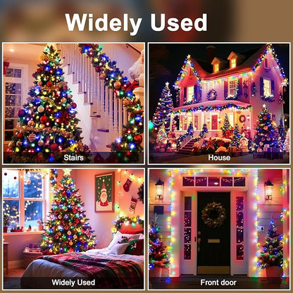 393 FT Christmas Light 1000 LED Xmas Lights Outdoor Christams String Lights Waterproof 8 Modes & Timer, Fairy Lights Plug in for Weeding, Patio, Party, Holiday,Christmas Decor (Multicolour)