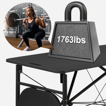 Mars Foldable and Portable Athlete Support Hub and Sports Training Treatment Recovery Station Desk & Kinesiology Taping Table-Lightweight only 22lbs