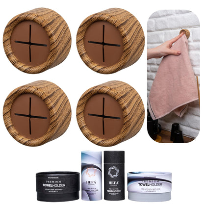HEFA Towel Hooks, Towel Holder, Dish Towel Holder, Kitchen Organization, Kitchen Towel Hook, Kitchen Towel Holder, Hand Towel Holder, Kitchen Gadgets, Kitchen Essentials, Bathroom Accessories, 4 Pack