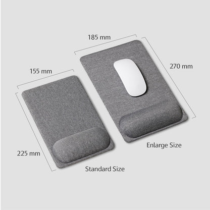 SenseAGE Compact Ergonomic Mouse Pad with Wrist Rest Support, Pain Relief, Non-Slip Base, Optimized Tracking Surface, Lightweight & Portable, Ideal for Office, Home & Travel, 8.9 x 6.1 in (Grey)