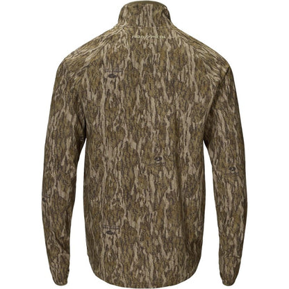 DRAKE WATERFOWL Men's Lightweight 1/2 Zip Pullover | Breathable DWR Hunting Layer w/Agion Active X2 & Zippered Chest Pocket, Bottomland, Large