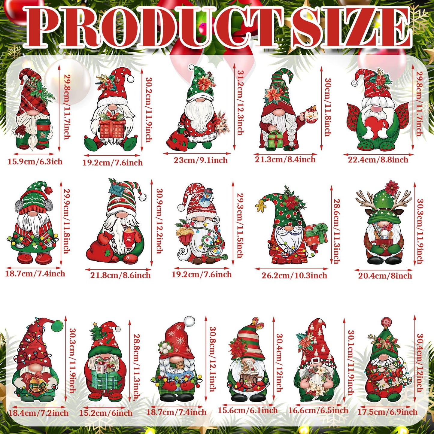 Huwena 16 Pcs Christmas Gnome Yard Signs Christmas Gnome Props Yard Stakes Xmas Gnome Yard Decor Outdoor Lawn Decorations for Home Yard Garden Lawn Patio Walkway Winter Holiday Party Gifts
