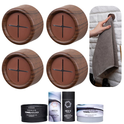 HEFA Towel Hooks, Towel Holder, Dish Towel Holder, Kitchen Organization, Kitchen Towel Hook, Kitchen Towel Holder, Hand Towel Holder, Kitchen Gadgets, Kitchen Essentials, Bathroom Accessories, 4 Pack