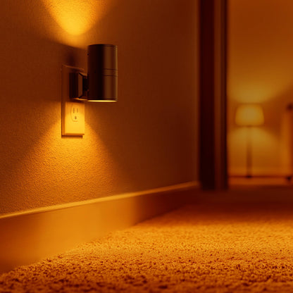 Briignite Night Lights Plug into Wall, Modern LED Night Light Plug in, Dusk to Dawn Sensor, Soft White 3000K, 0-100LM Adjustable Brightness, Dimmable NightLight for Hallway, Bedroom, Stairway, 2 Pack