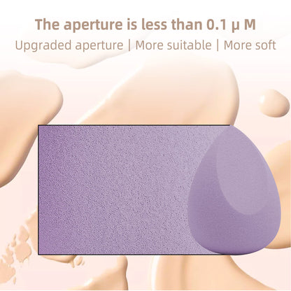 COSTICA Makeup Sponge Set Blender, Beauty Sponge Makeup Blender Flawless for Liquid - Multi Colored 4 pcs Rose Series