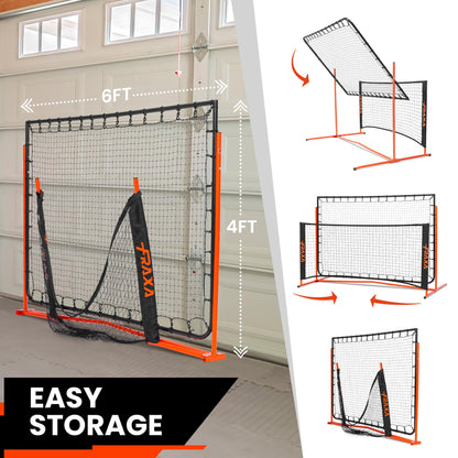 Fraxa Pickleball Rebounder Training Equipment - Pickleball Net for Solo Practice Drives Dinks Volley Accuracy - Portable for Outdoor Driveway Backyard Indoor Garage