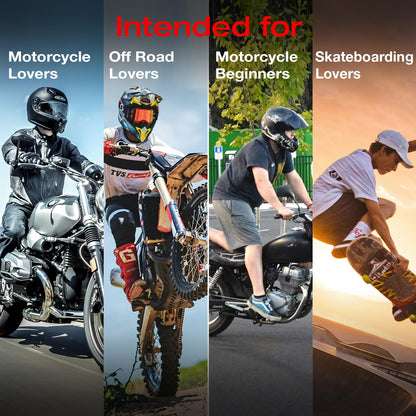 Scoyco Motorcycle Knee Pads for Men - CE Level 1 Motocross Knee and Elbow Guards Protective Gear Armor with 45°-180° Knee Flexibility Design Adjustable Elastic Band