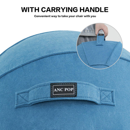 ANC POP Yoga Ball Exercise Ball, Anti Slip Stability Ball Chair, 25” Heavy Duty Large Gym Ball for Fitness, Balance and Core Workout with Cover, Easy Clean
