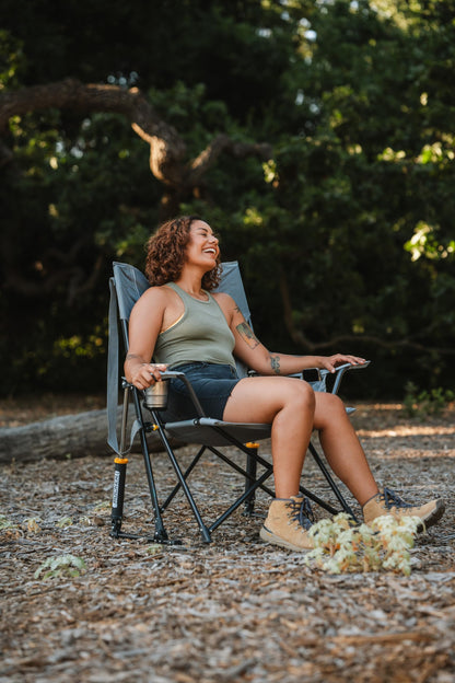 GCI Outdoor Comfort Pro Rocker Outdoor Rocking Chair with Beverage Holder