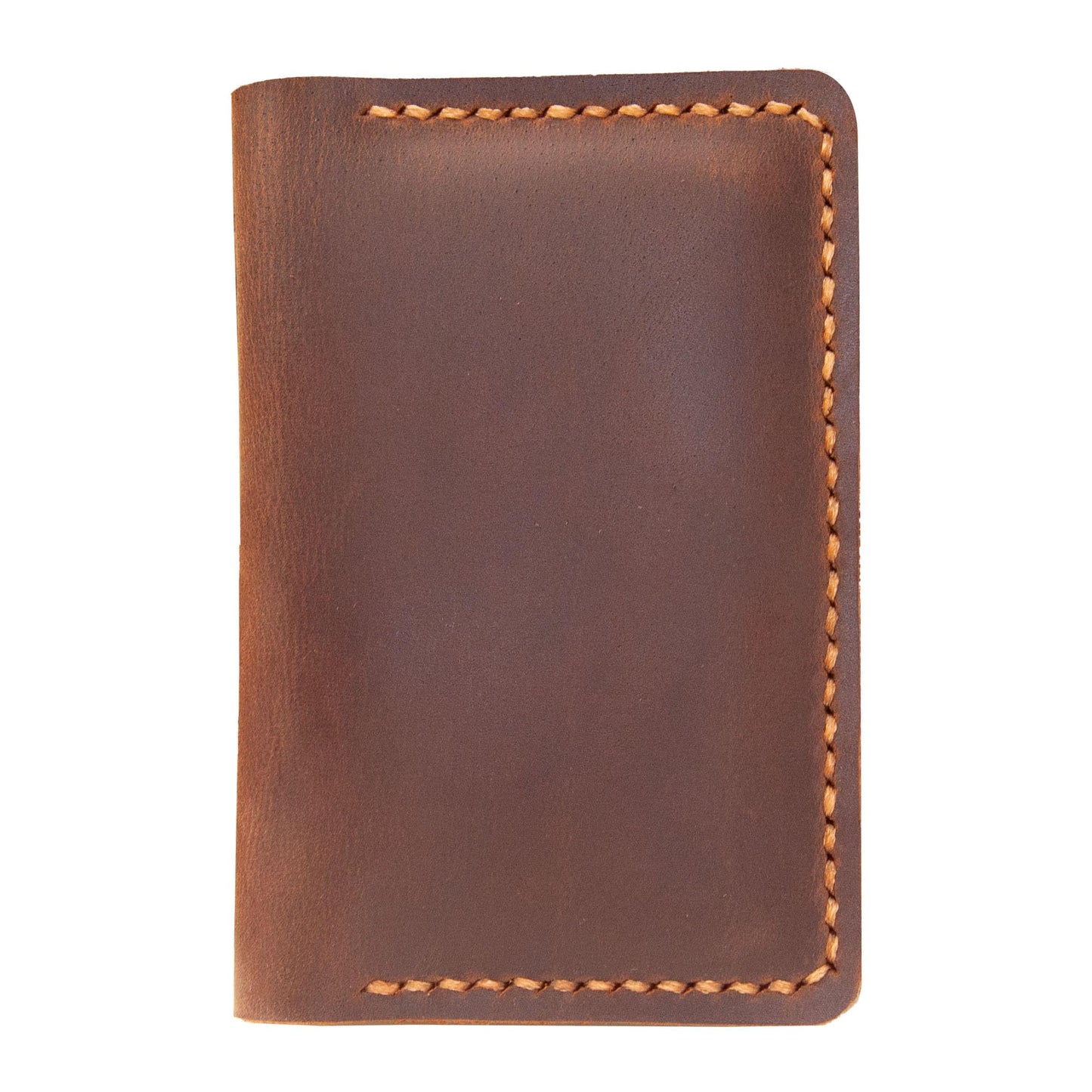 Turbosnail Leather Origami Wallet, Minimalist Bi-Fold, RFID Protected, Brown