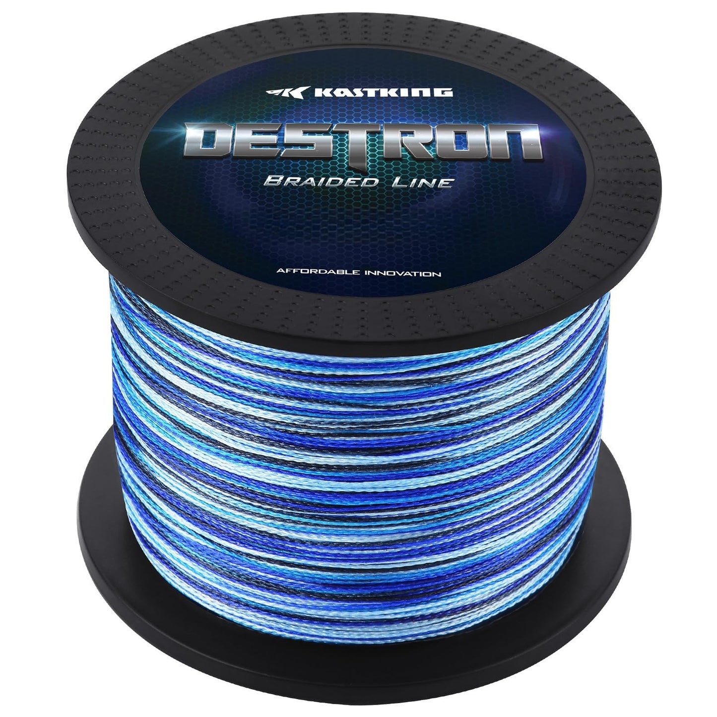 KastKing Destron Braided Fishing Line, Blue Camo , 300 yds-15lb-0.2mm