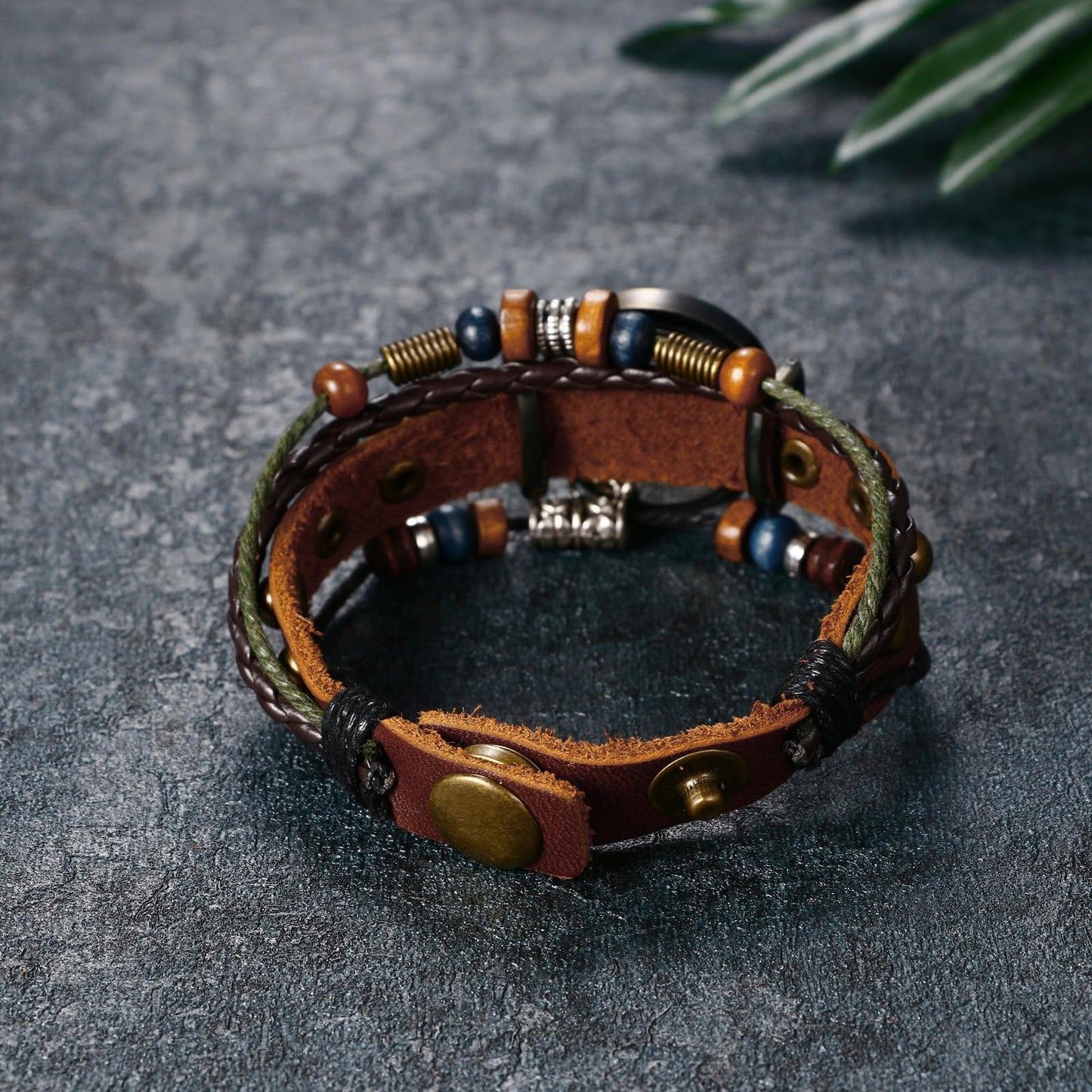 Avaner Vintage Handmade Leather Wrist Watches Multilayer Weave Strap Quartz Bracelet Wrap Watches