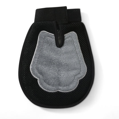Wags & Wiggles Dual Sided Dog Grooming Glove with Rubber Paw - 2-in-1 Grooming Tool for Brushing, Massaging, and Scrubbing - Velour Side Acts as Fur Remover