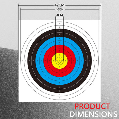 20pcs Archery Targets Paper,Bow and Arrow Target for Hunting Backyard,Standard Archery 10 Rings Competitive Target Faces for Archery Target Practice Accessories