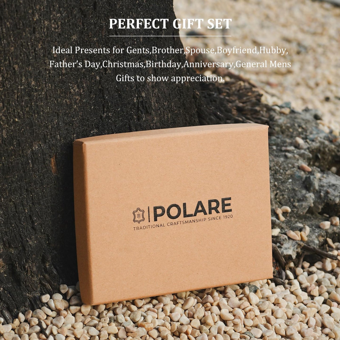 Polare Slim Curve Front Pocket RFID Blocking Italian Real Leather Bifold Wallet for Men (Dark Brown)
