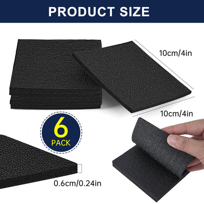 6 Pack Treadmill Mat Pads, Exercise Equipment Mat for Floor Protection, High Density Anti Vibration Pad for Treadmill, Walking Pad, Exercise Bike, Washing Machine and Floor Protection