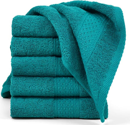 Cleanbear Wash Cloths Turquoise Washcloths