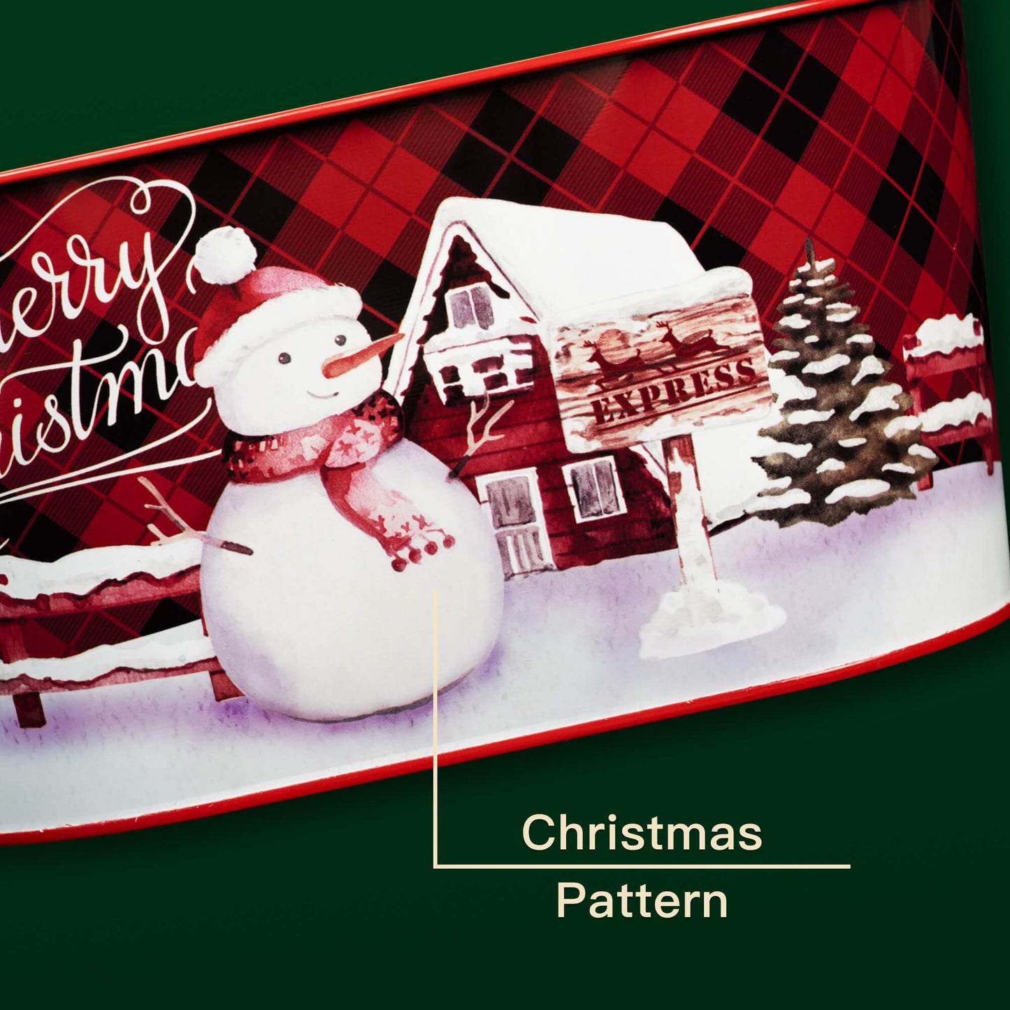 Putuo Decor Christmas Theme Metal Buckets, Christmas Decorations Garden Planter Pots, Galvanized Small Bucket Pails for Party Home Table Centerpieces Storage Decor