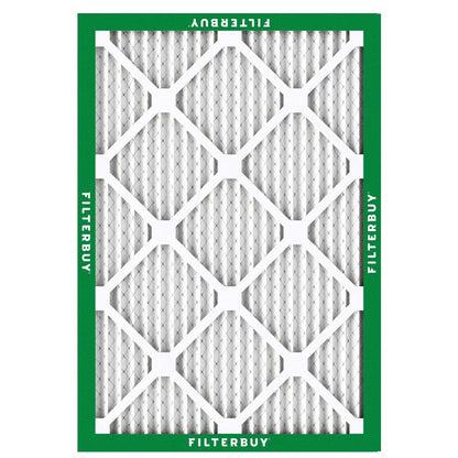 Filterbuy 16x21x1 Air Filter MERV 8 Essential Dust & Allergy Defense (2-Pack), Electrostatic Pleated HVAC AC Furnace Filters Replacement, Made in USA (Actual Size: 15.50 x 20.50 x 0.75)