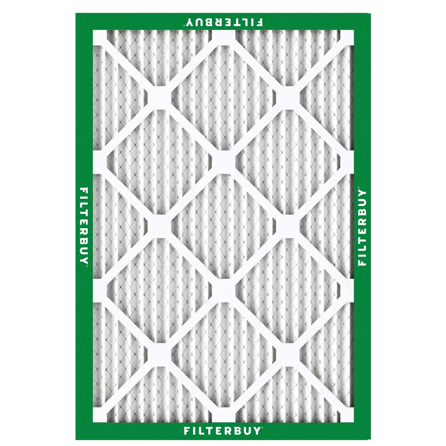 Filterbuy 17x20x1 Air Filter MERV 8 Essential Dust & Allergy Defense (4-Pack), Electrostatic Pleated HVAC AC Furnace Filters Replacement, Made in USA (Actual Size: 16.50 x 19.50 x 0.75)