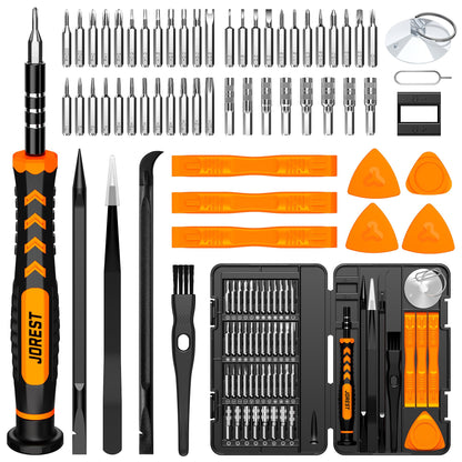 JOREST 40Pcs Small Precision Screwdriver Set with Torx Triwing Phillips, Mini Repair Tool Kit for Macbook, Computer, Laptop, PC, iPhone, PS5, Xbox, Switch, Glasses, Watch, Ring Doorbell, Electronics